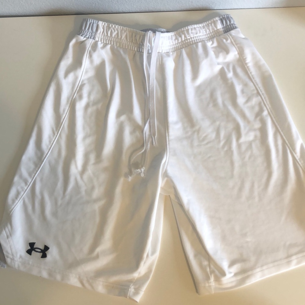 Mens white athletic shorts
